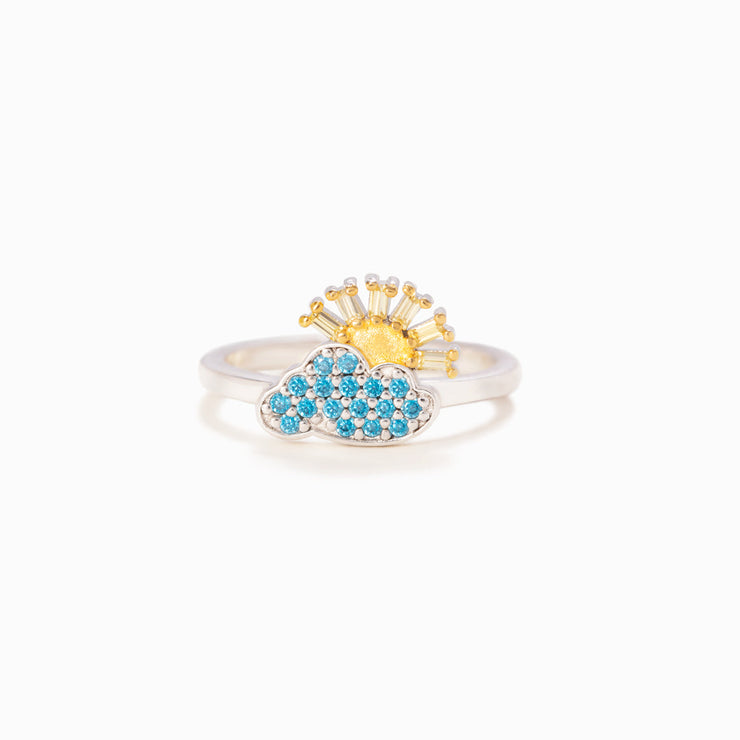 Sunny Cloud Ring - My Sunshine On A Cloudy Day 