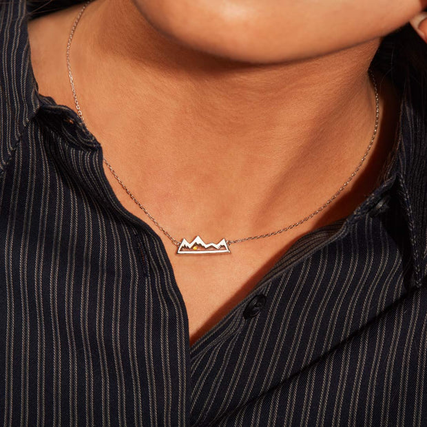 Mustard Seed Mountain Necklace