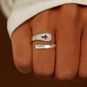 Wrap Ring-Faith Can Move Mountains Faith 