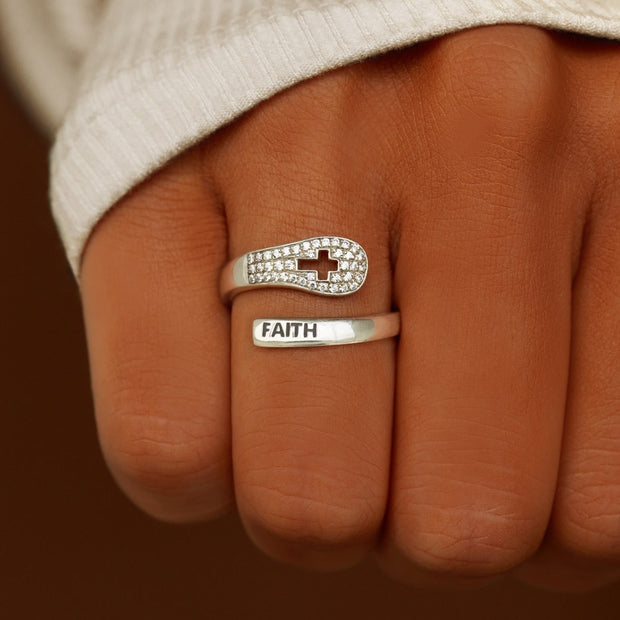 Wrap Ring-Faith Can Move Mountains Faith 