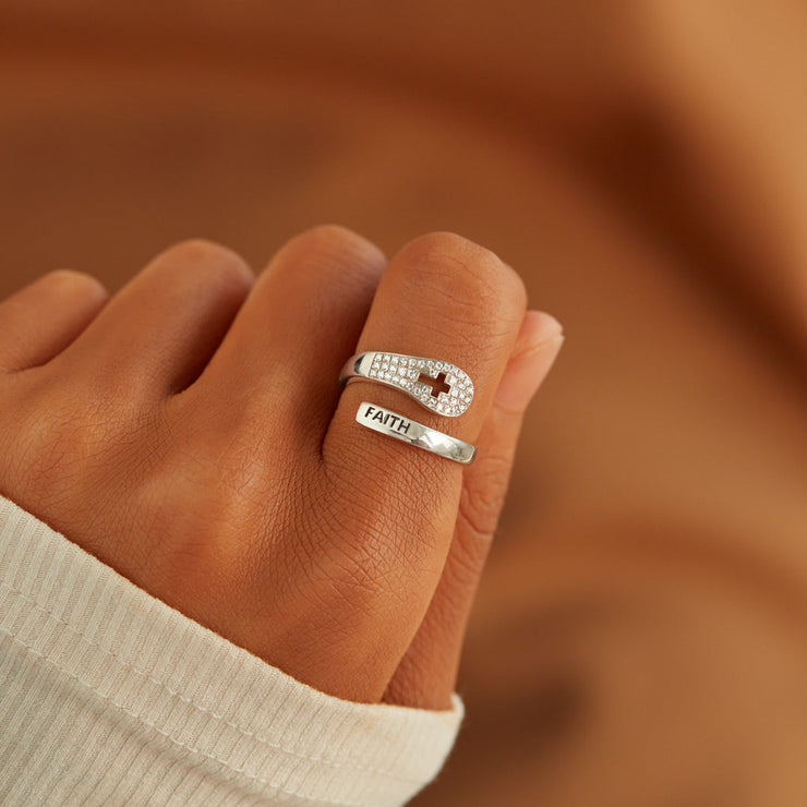 Wrap Ring-Faith Can Move Mountains Faith 