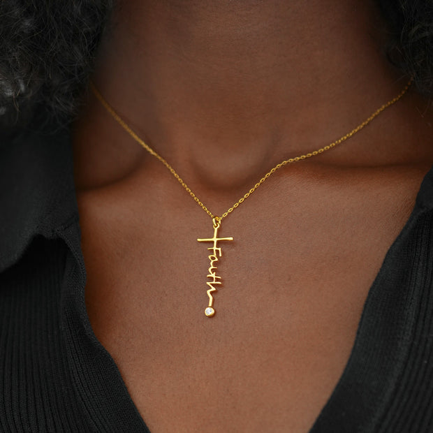 Faith Letter Necklace