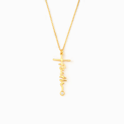 Faith Letter Necklace