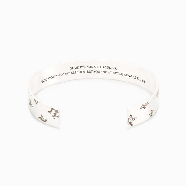 Good Friends Are Like Stars Bangle