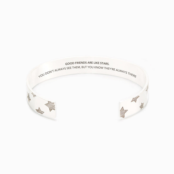 Good Friends Are Like Stars Bangle