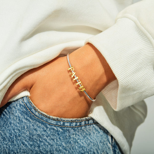 Love Hope Faith Bracelet Set