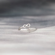 Cross & Infinity Ring