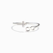 Cross & Infinity Ring
