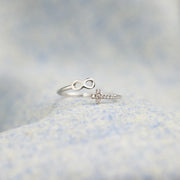 Cross & Infinity Ring