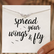 Heart and Angel Wings Necklace-Spread Your Wings And Fly 