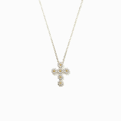 Daisy Cross Necklace