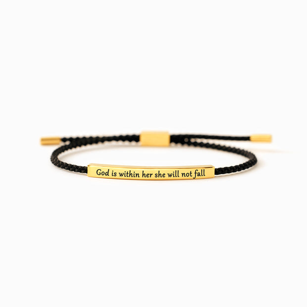She Will Not Fall Tube Bracelet