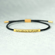 She Will Not Fall Tube Bracelet