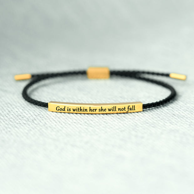 She Will Not Fall Tube Bracelet