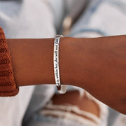 She Will Not Fall Mantra Bangle