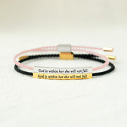 She Will Not Fall Tube Bracelet