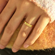 She Will Not Fall Mantra Ring