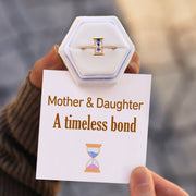 A Timeless Bond Hourglass Double Birthstone Ring