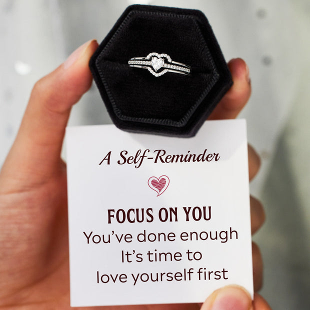 Focus On You Layered Heart Ring