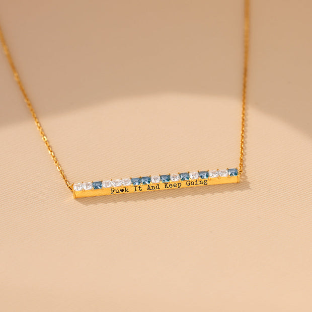 F♥︎ck It And Keep Going Morse Code Message Necklace