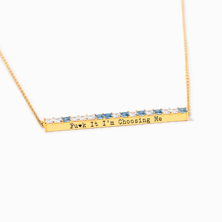F♥︎ck It I’m Choosing Me Morse Code Message Necklace