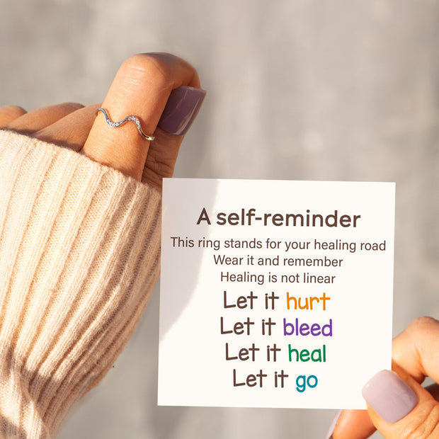 Healing Road Minimalist Wave Ring