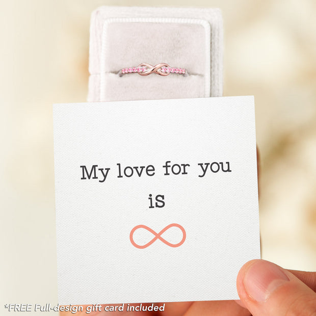 Infinity Band Ring - My Love for You is Infinite